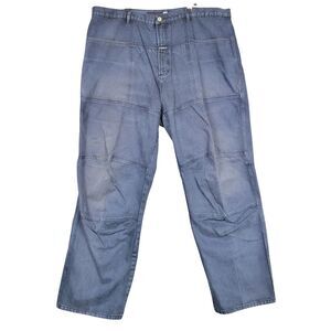 MARITHE FRANCOIS GIRBAUD Baggy Double Knee Denim Blue Jeans Big Pockets SIZE 44